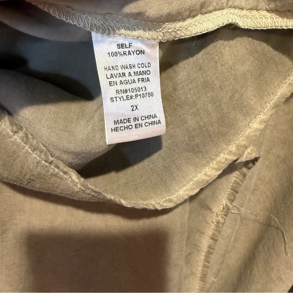 ANDREE BY UNIT Olive Embroidered Tunic - Picture 7 of 8